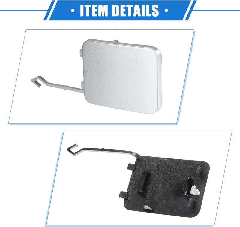 VekAuto Tow Hook Eye Hole Cover Cap Compatible for Mercedes-Benz W211 E-Class E280 E320 E350 E550 E500 E55 2002-2008, Durable Plastic Silver Tone Rear Right - Image 5